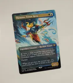 MTG Thrasios, Triton Hero 0016 SPG Special Guests Borderless Rare 2023 LCI Magic - Image 1