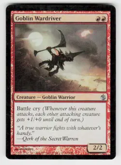 Mirrodin Besieged #64 Goblin Wardriver Foil - Image 1