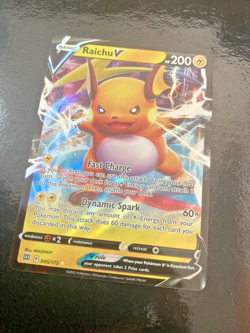 Pokemon TCG Brilliant Stars Raichu V 045/172 NM/M Pack Fresh - Rare Holo - UK - Image 2
