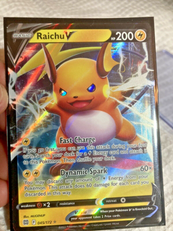 Pokemon TCG Brilliant Stars Raichu V 045/172 NM/M Pack Fresh - Rare Holo - UK - Image 4
