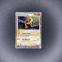 2003 Pokemon Hitmonchan ex 98/109 EX Ruby & Sapphire Ultra Rare Holo HP DMG - Image 1