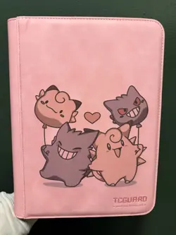 pokemon Laser Engraved Gengar And Clefable Binder(Made To Order) - Image 1