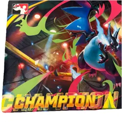 Pokemon TCG Mega Charizard X League Cup Champion Playmat - Image 5