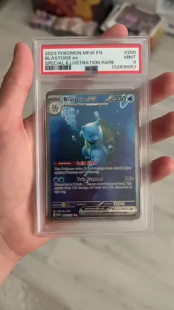 PSA 9 Blastoise EX 200/165 SV 151 Pokemon TCG - Image 1
