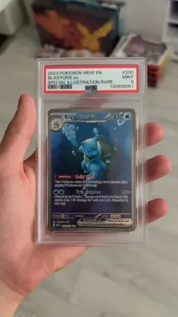 PSA 9 Blastoise EX 200/165 SV 151 Pokemon TCG - Image 2