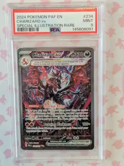 2024 POKEMON PAF EN-PALDEAN FATES SPECIAL ILLUSTRATION RARE CHARIZARD EX PSA 9 - Image 1