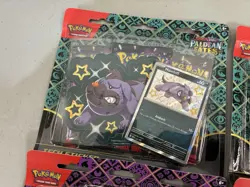 Lot of 6 - Pokemon Paldean Fates 3 Pack Blister Tech Sticker Collection - Image 3