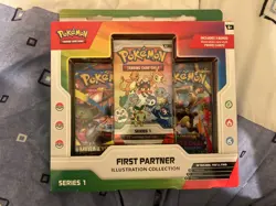 First Partner Illustration Collection - Pokemon Series 1 2026 in hand - Image 1