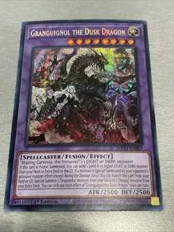 Yu-Gi-Oh! TCG Granguignol the Dusk Dragon MP24-EN067 Prismatic Secret Rare NM/M - Image 1