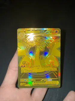 Mega Charizard X ex 130/094 Gold–Phantasmal Flames Mega Hyper Rare - Image 2