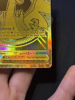 Mega Charizard X ex 130/094 Gold–Phantasmal Flames Mega Hyper Rare - Image 3