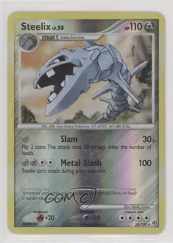 Steelix Reverse Foil Pokemon Diamond & Pearl Base Set #38 2007 - Image 1