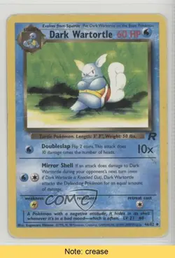 Dark Wartortle Pokemon Team Rocket #46 2000 READ 2f4 - Image 1