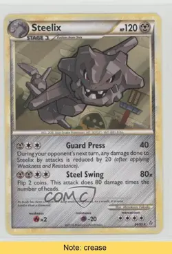 Steelix Pokemon HeartGold & SoulSilver Unleashed #24 2010 READ 2f4 - Image 1