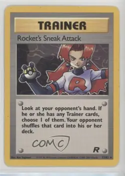 Rocket's Sneak Attack Pokemon Team Rocket #72 2000 - Image 1