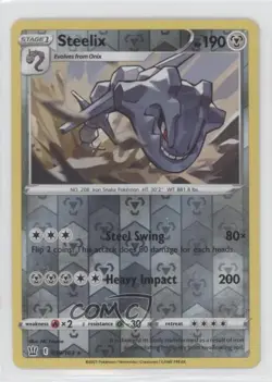 Steelix Reverse Foil Pokemon Sword & Shield Battle Styles #099 - Image 1