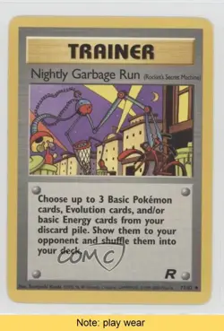 Nightly Garbage Run Pokemon Team Rocket #77 2000 READ 2f4 - Image 1