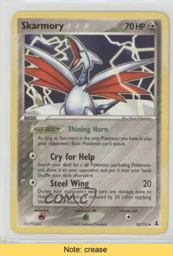 Skarmory Pokemon EX Delta Species #55 2005 READ 2f4 - Image 1