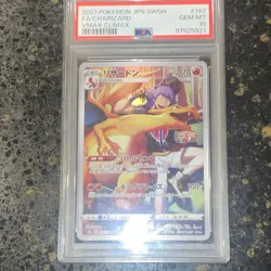 Pokemon Charizard 187/184 S8b Vmax Climax Character Rare Holo Japanese PSA 10 - Image 1
