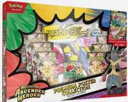 Pokemon Ascended Heroes Premium Poster Collection Mega Lucario Sealed - Image 1