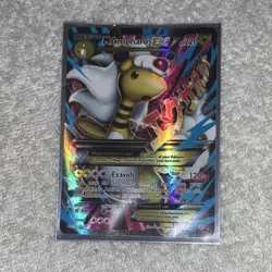 Pokemon M Ampharos EX Ultra Rare Full Art Holo XY Ancient Origins 88/98 220 HP - Image 1