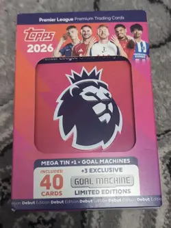 Topps Premier League 2026 Debut Edition Cards - Mega Tin #1 - Image 1