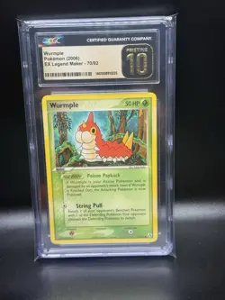Wurmple EX Legend Maker 70/92 2006 Pokemon TCG Card CGC 10 Pristine - Image 1