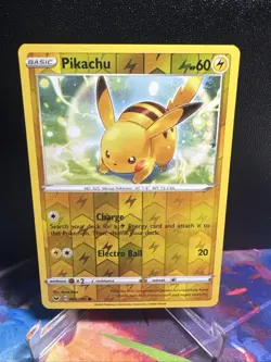 2020 Pikachu 65/202 - Reverse Holo - Sword & Shield - NM/M - Pokemon TCG card - Image 1