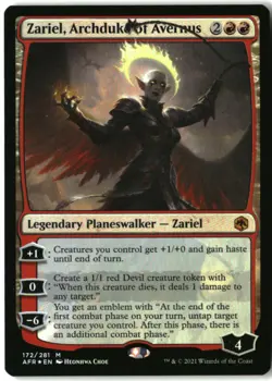 MTG Zariel, Archduke of Avernus FOIL M Adventures in the Forgotten Realms 172 LP - Image 1