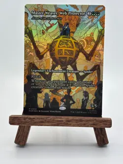 Master Weaverl, Web Protector (Borderless) Foil - MAR 32 MTG Magic The Gathering - Image 1