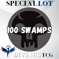 100 SWAMP ONLY Magic the Gathering Basic Lands Lot - Swamp - MTG - DivinusTCG - Image 1
