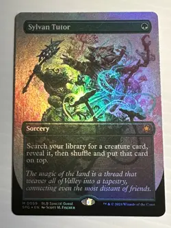 SYLVAN TUTOR FOIL BORDERLESS - Mythic - SPG Bloomburrow Special Guest MTG - Image 1
