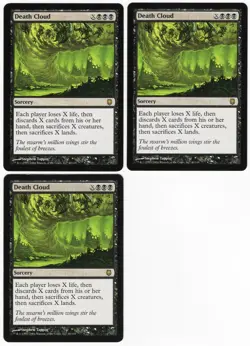 Death Cloud x3 3x 2004 Darksteel Black Rare Sorcery MTG NM AZ1 - Image 1