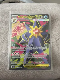 Pokemon TCG Mega Starmie Ex 102/088 Full Art Perfect Order NM - Image 1