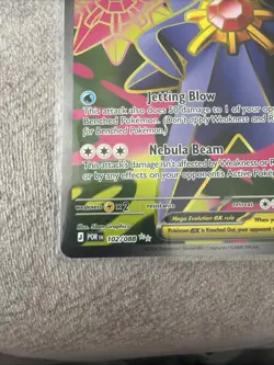 Pokemon TCG Mega Starmie Ex 102/088 Full Art Perfect Order NM - Image 3