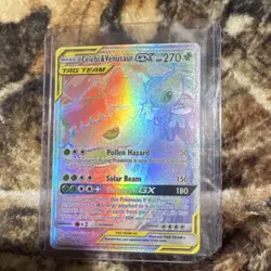 Pokemon Celebi & Venusaur GX 182/181 SM-Team Up Secret Rare Holo 270 HP - Image 1