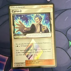 Pokemon Cyrus Prism Star 120/156 Ultra Prism Prism Rare Holo Trainer Supporter - Image 1