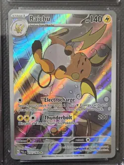 CGC 9 MINT Raichu Paldea Evolved - 211/193 Illustration Rare Holo Pokemon 2023 - Image 3