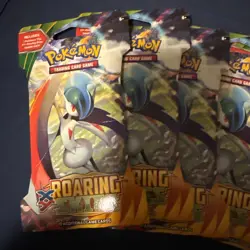 Pokemon XY Roaring Skies Factory Sealed Booster Pack LOT (5 Packs) - Image 2