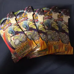 Pokemon XY Roaring Skies Factory Sealed Booster Pack LOT (5 Packs) - Image 5