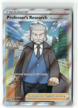 Pokemon Professor's Research (Full Art) 150/159 Holofoil Crown Zenith Ultra Rare - Image 1
