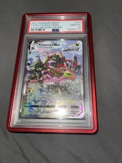 2021 Pokemon Rayquaza VMAX 218/203 Evolving Skies Secret Alt Art PSA 10 Holo - Image 4