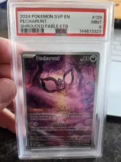 PSA MINT 9 2024 POKEMON SVP EN-SV PROMO 129 PECHARUNT SHROUDED FABLE ETB - Image 1