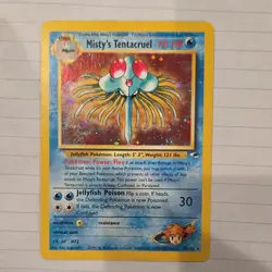 Pokemon Misty's Tentacruel Gym Heroes 10/132 Holo Rare Unlimited 70 HP Wizards - Image 1