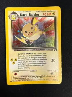 Dark Raichu - 83/82 - Secret Rare Unlimited Edition Team Rocket - Pokemon (MP) - Image 1