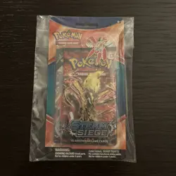 Pokemon TCG: XY Steam Siege & Roaring Skies 2-Pack Blister W/pin Factory Sealed - Image 1