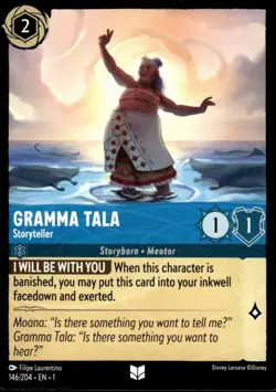 Disney Lorcana #146/204 Gramma Tala The First Chapter Non Foil - Image 1