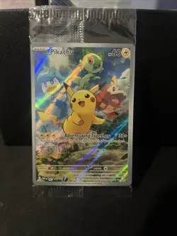 Pikachu SVP 027 - Paldea Evolved Black Star Promo - Pokemon TCG - Sealed #1 - Image 1