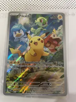 Pokemon TCG Pikachu SVP 027 Paldea Evolved Black Star Promo New Sealed - Image 1