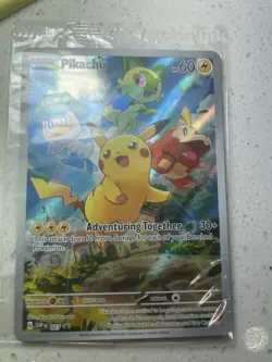 Pokemon TCG Pikachu SVP 027 Paldea Evolved Black Star Promo New Sealed - Image 3